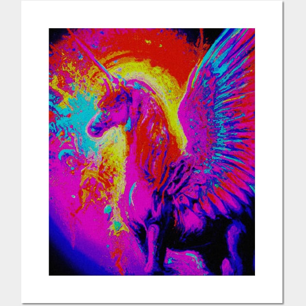 Winged Unicorn Wall Art by Liesl Weppen